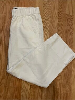 NWT Talbots White Pull-On Elastic Waist Pants
